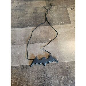 Halloween black bat hanging necklace prop decor figure